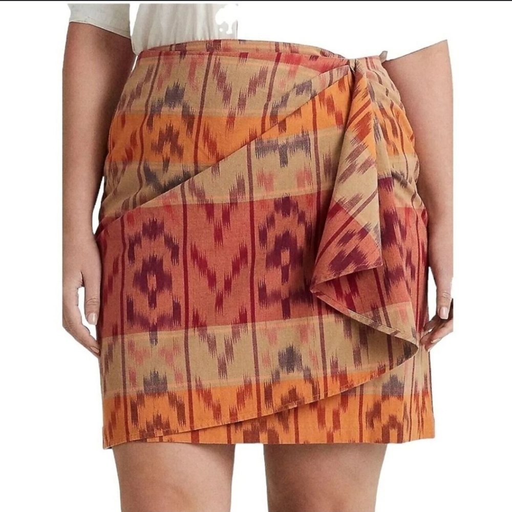 Ralph lauren skirt, lightweight blend of cotton and linen, size 12